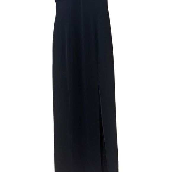 Nightline Women's Elegant Black Evening Vintage Gown Maxi Dress - Size 4 - Picture 10 of 11